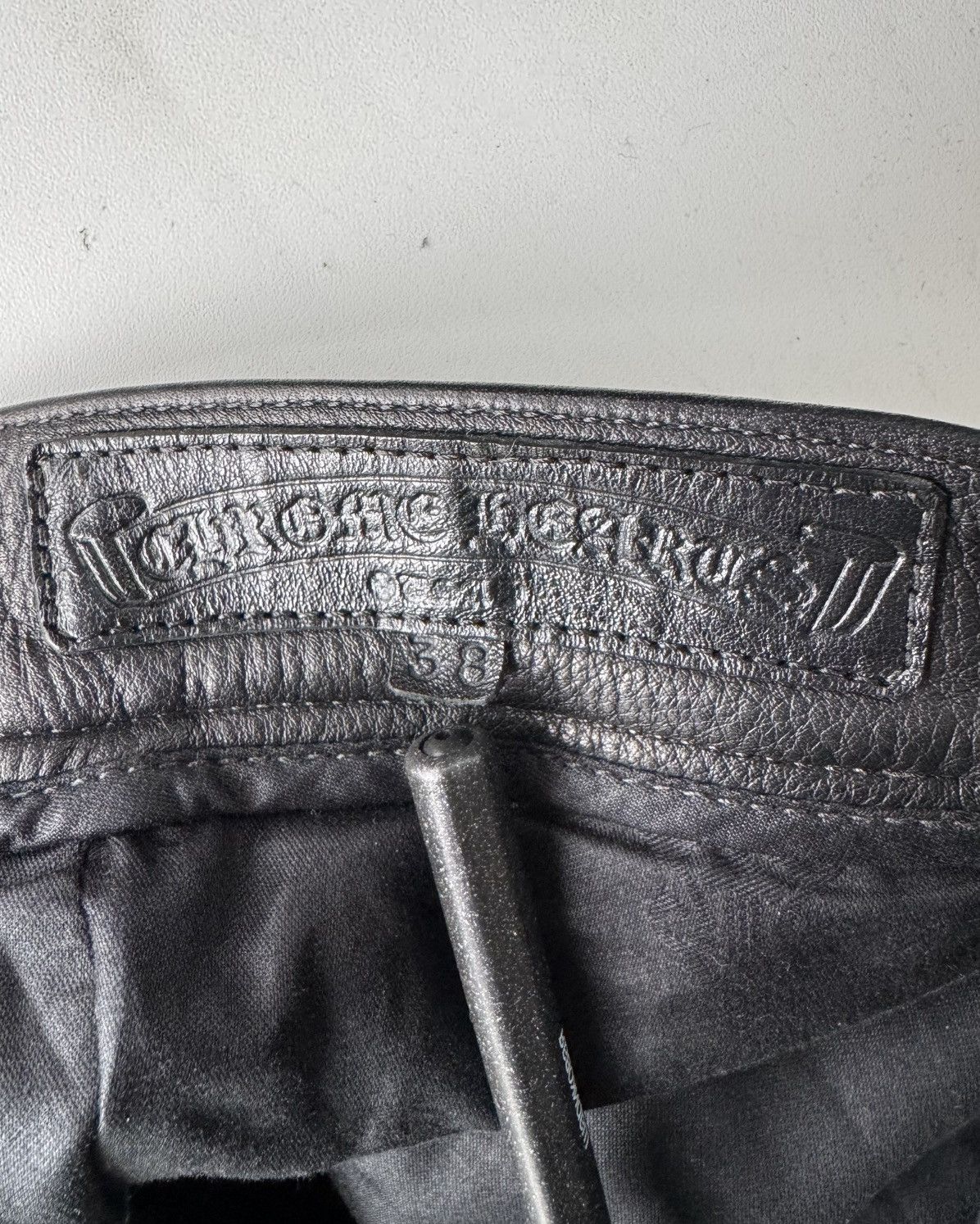 Chrome Hearts Chrome Hearts Fleur Knee Leather Pants Size US 38 / EU 54 - 8 Thumbnail