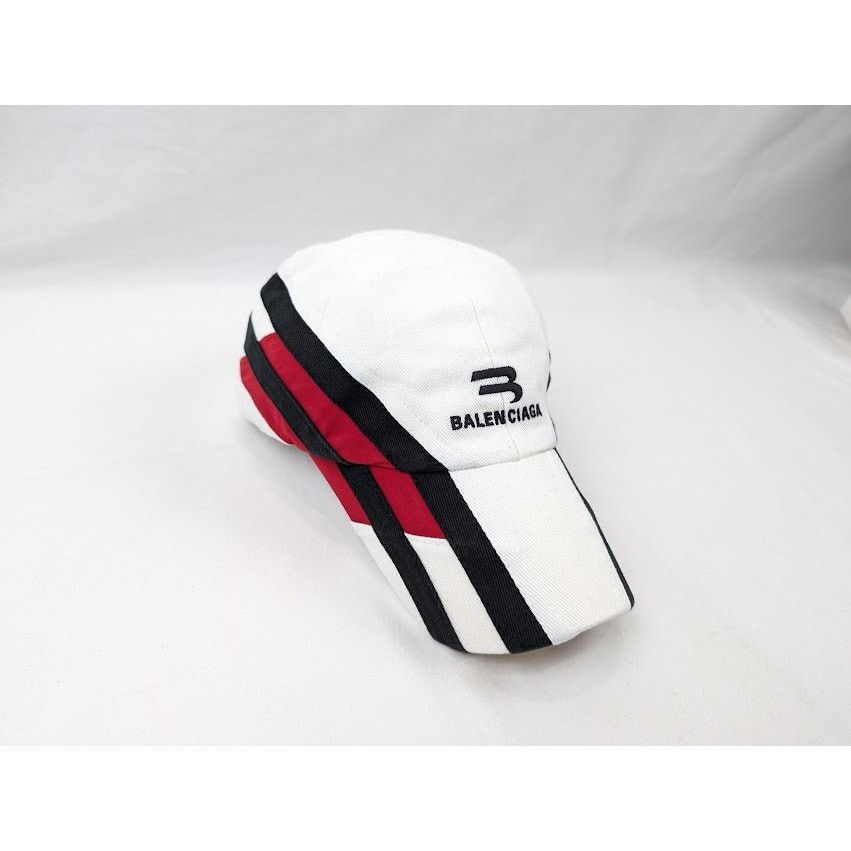 Balenciaga o1rshd1 Q:3 / Size:L/ Tracksuit Hat / Cap in White/Black/Red Size ONE SIZE - 4 Thumbnail
