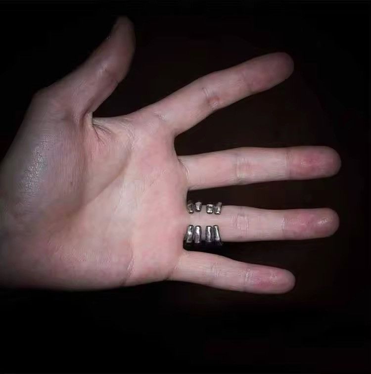Other Hiphop fish bone resizeable ring Size ONE SIZE - 3 Thumbnail