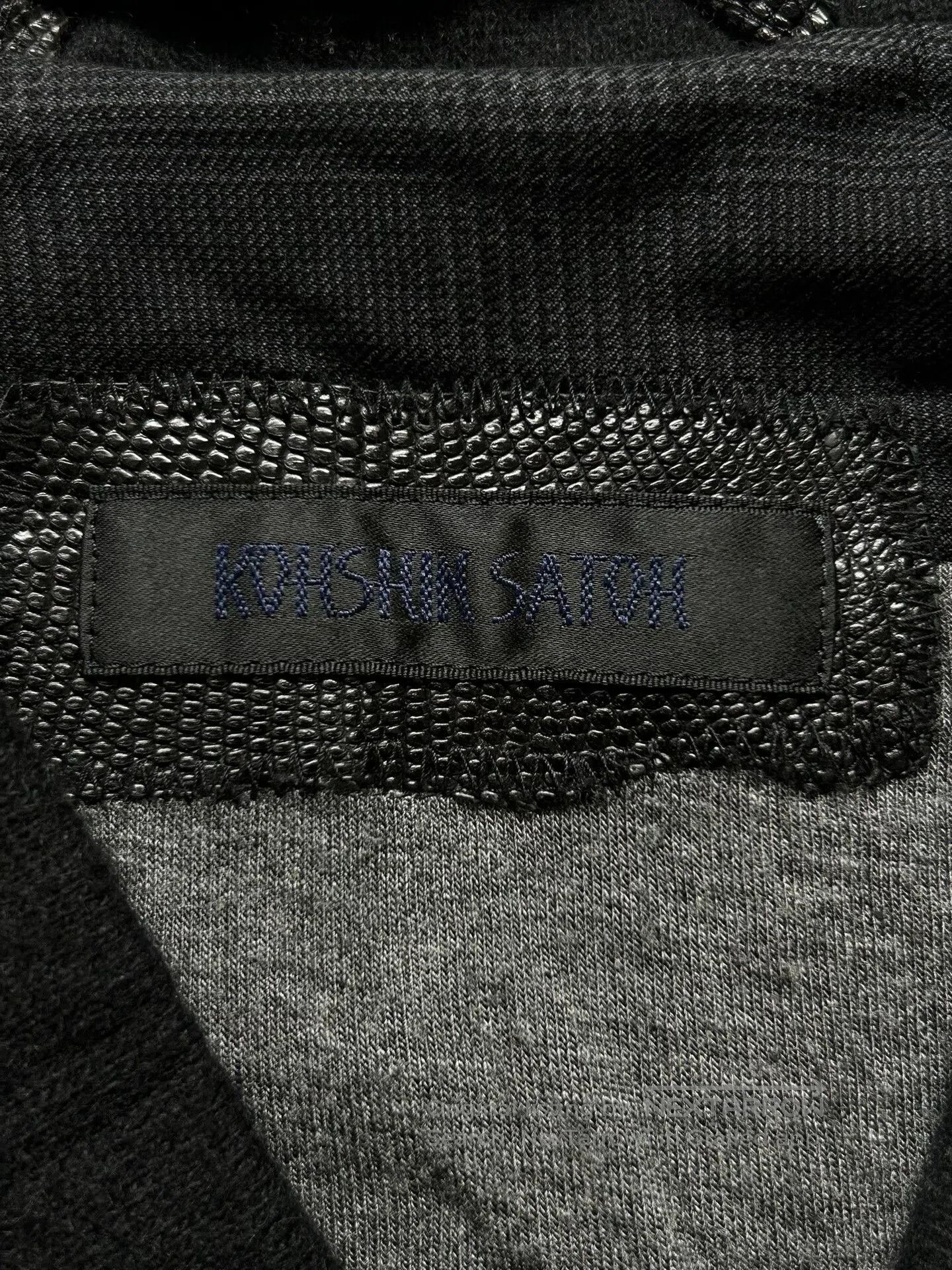 Hiroshi Kato dark layered cardigan by Kohshin Satoh. Size US L / EU 52-54 / 3 - 6 Thumbnail