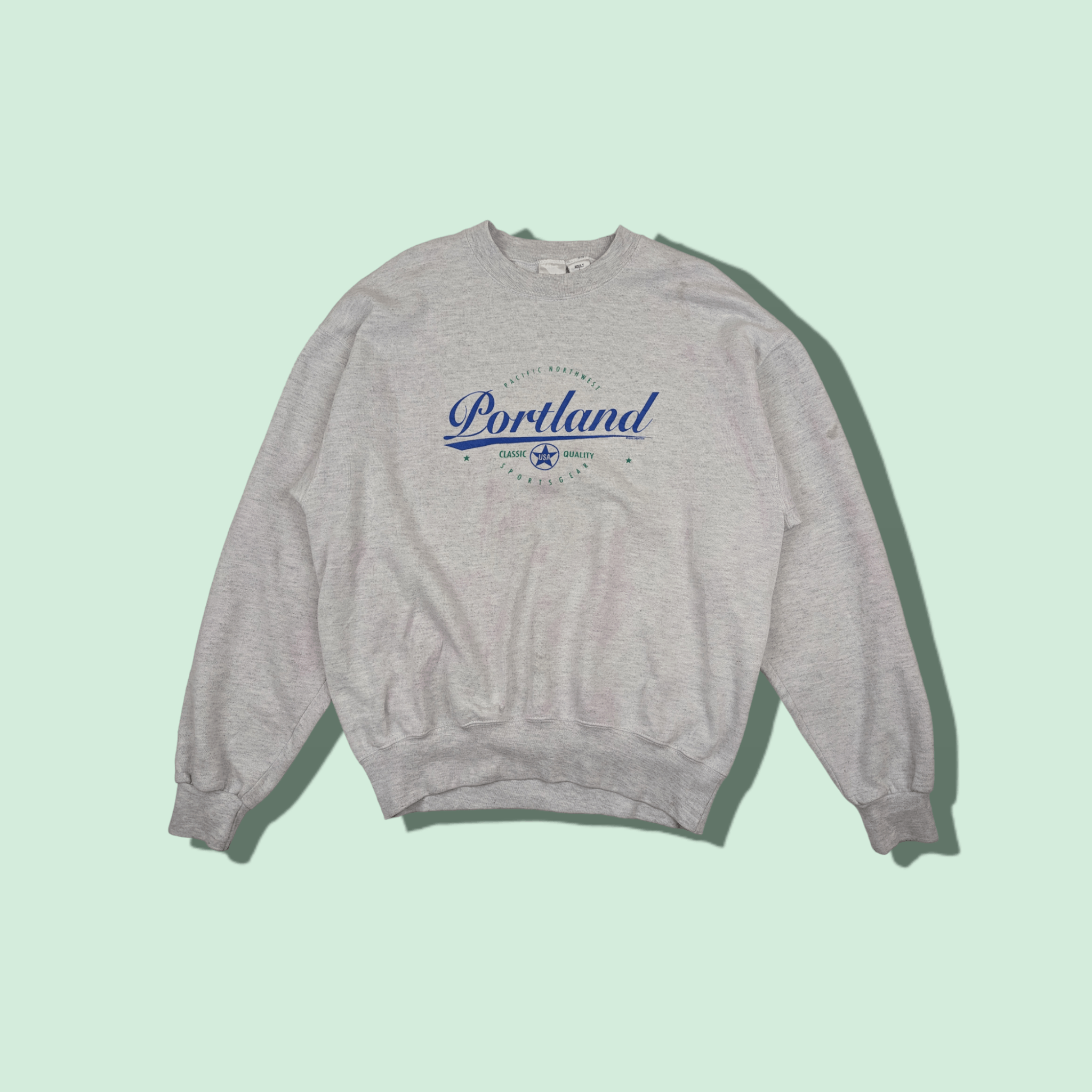 Vintage Vintage 90's PORTLAND Goldsmith Mj Soffe Jumper Sweatshirt Size US L / EU 52-54 / 3 - 1 Thumbnail