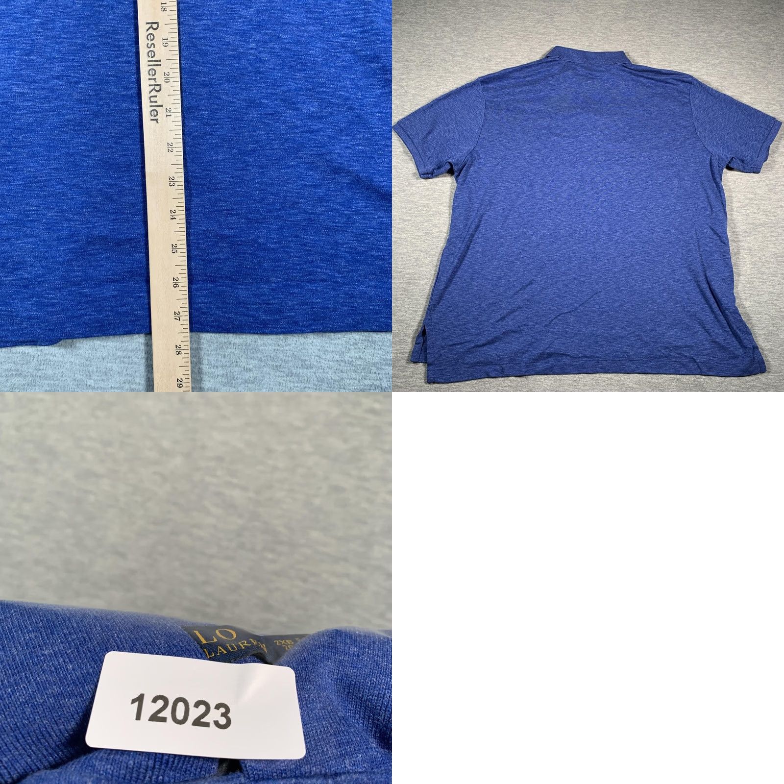 Polo Ralph Lauren Polo Ralph Lauren Polo Shirt Mens 2XL Big & Tall Heather Blue Embroidered Pony Short Sleeve Casual Golf Prep Shirt Mens Big 2X Size US XXL / EU 58 / 5 - 8 Thumbnail