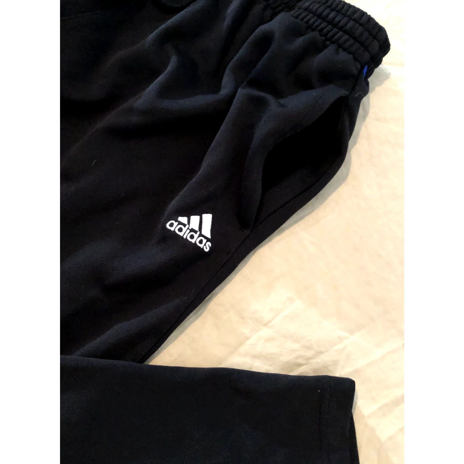 Adidas adidas Mens Pants M Black Athletic Gym Workout Size US 31 - 5 Thumbnail