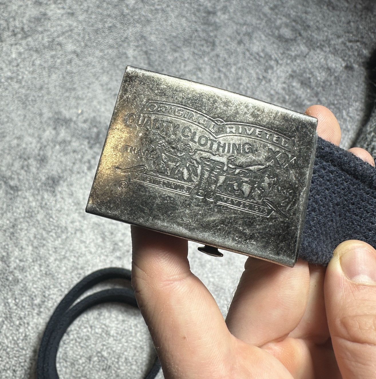 Levi's Y2K Vintage Levi’s Logo Belts Streetwear Rare Cotton USA Size ONE SIZE - 2 Thumbnail