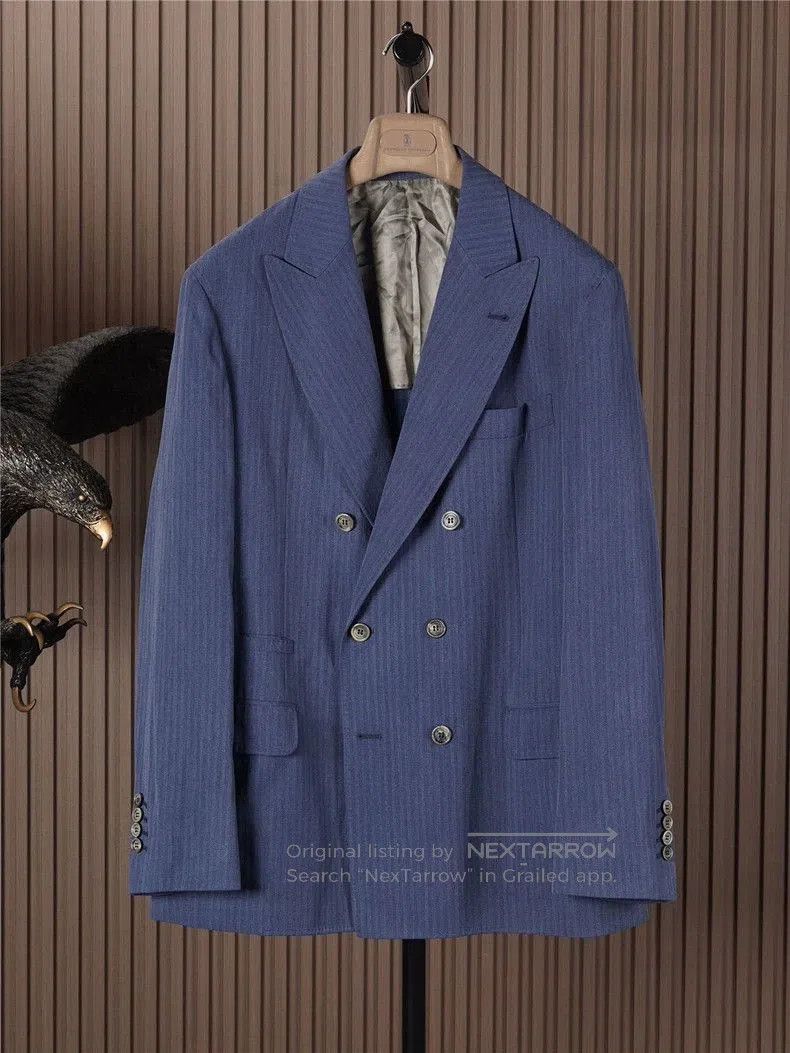 Brunello Cucinelli Brunello Cucinelli Silk Cotton Blazer. Size US L / EU 52-54 / 3 - 1 Thumbnail