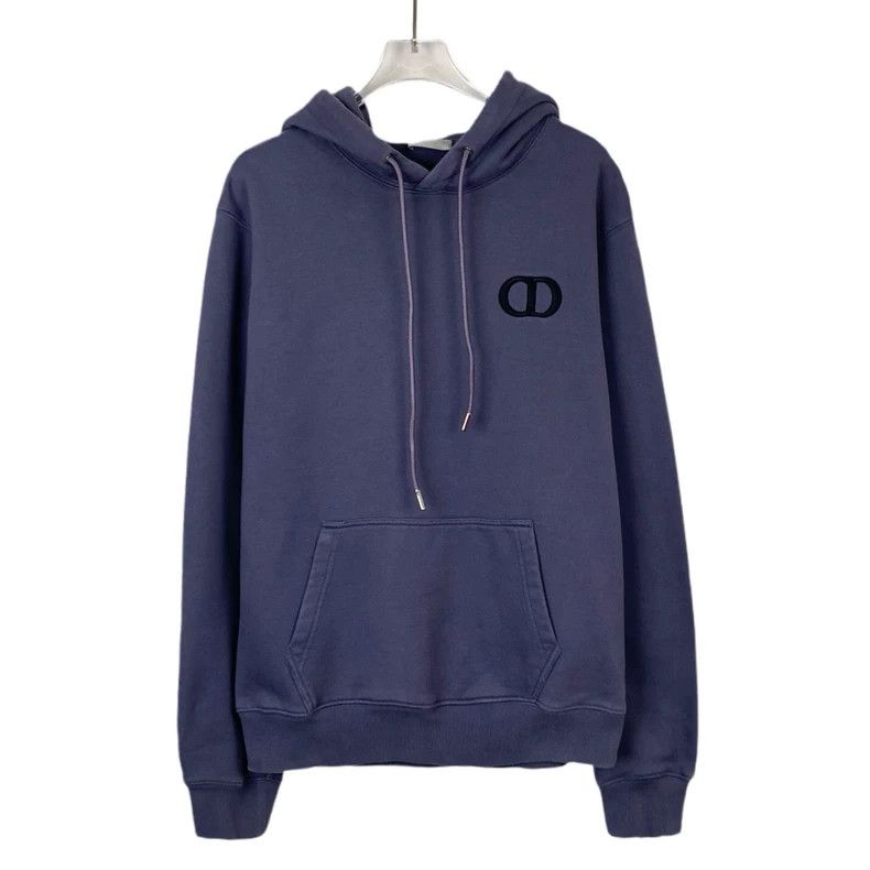 Dior Dior Purple logo letter embroidery cotton hooded drawstring Size US L / EU 52-54 / 3 - 1 Thumbnail