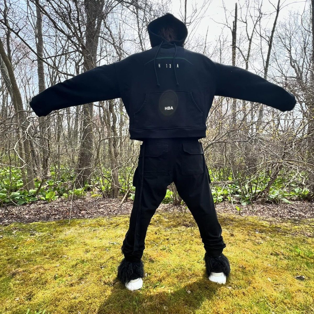 Hood By Air Hood by Air Oversized Hoodie Double Sided Reversible Black Size US XL / EU 56 / 4 - 15 Thumbnail