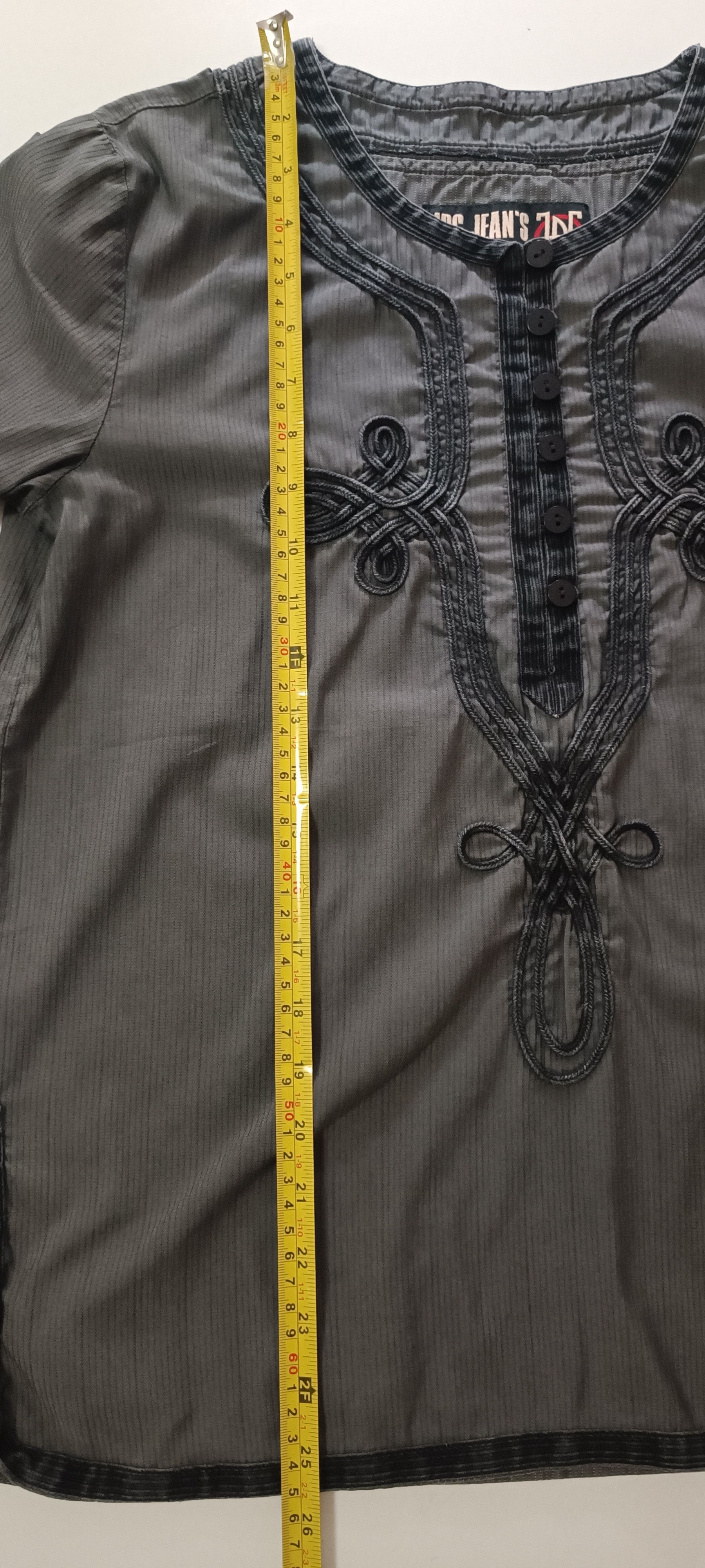 Jean Paul Gaultier Oriental-inspired embroidery gray t-shirt Size L / US 10 / IT 46 - 7 Thumbnail