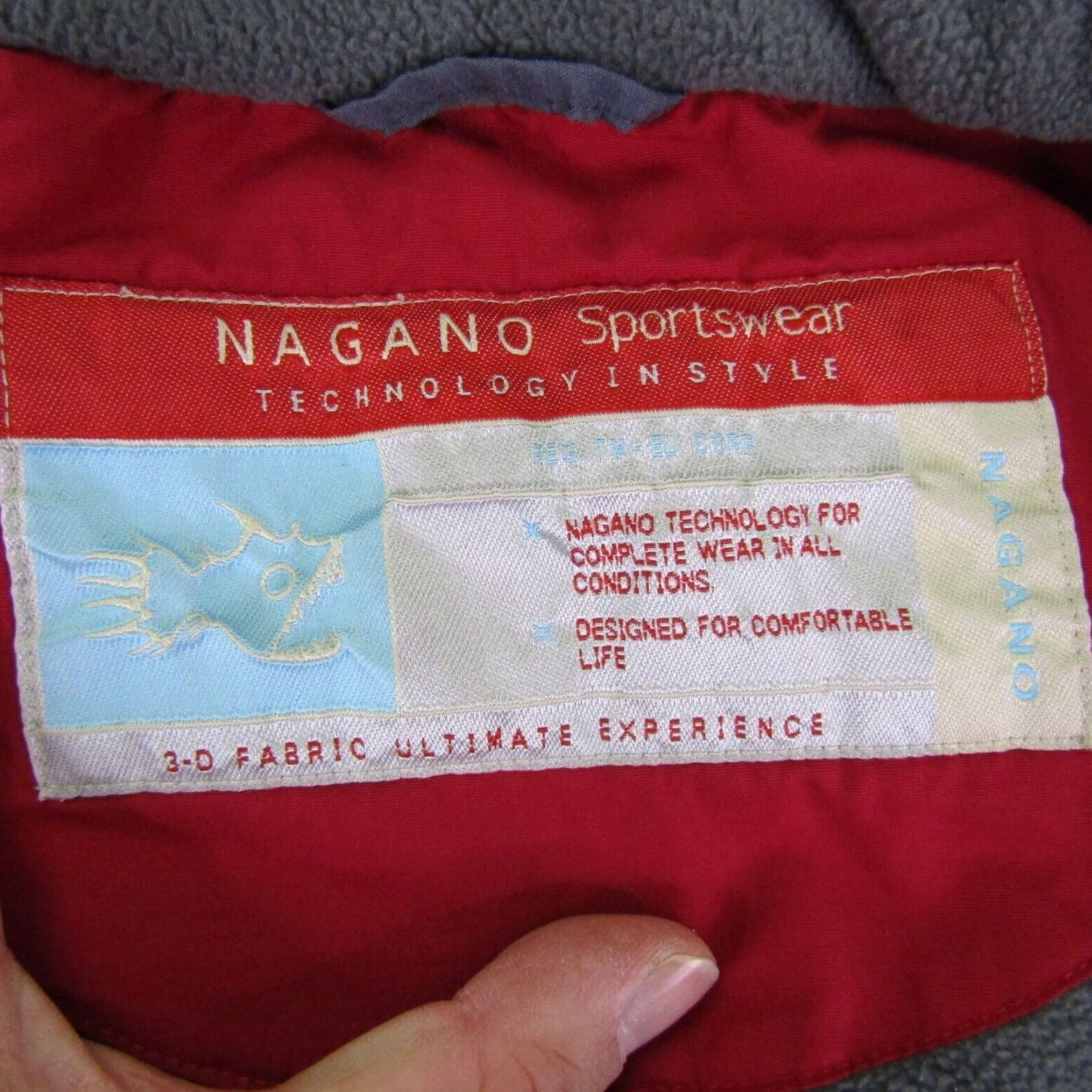 Vintage Nagano Jacket Mens Large Gray Fleece Lined Waterproof Winter Ski Snowboard Coat Storm Windproof Pockets Zipper Regular L Mens Size US L / EU 52-54 / 3 - 7 Thumbnail
