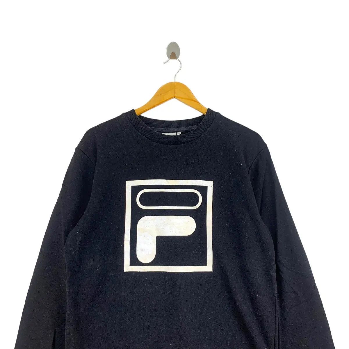 Fila Vintage FILA Big Logo Print Black Sweatshirt Size US XL / EU 56 / 4 - 5 Thumbnail