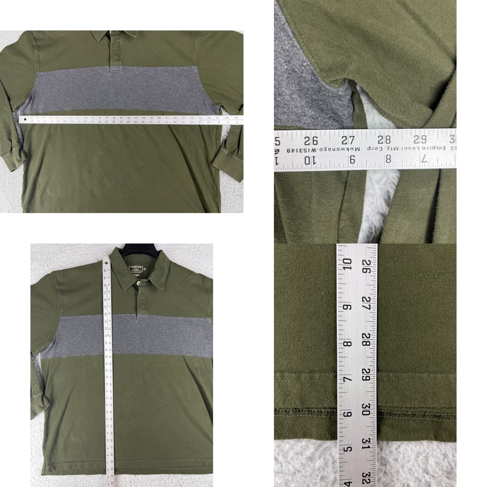 Wrangler Timber Creek Wrangler Polo Shirt Mens 2XL Green White Stripe 100% Cotton Polo Adult XXL Green Mens Size US XXL / EU 58 / 5 - 8 Thumbnail