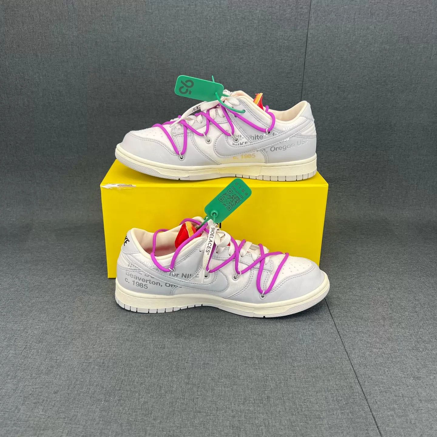 Nike OW Dunk Gray White Size 43 99 New Size US 10 / EU 43 - 3 Thumbnail