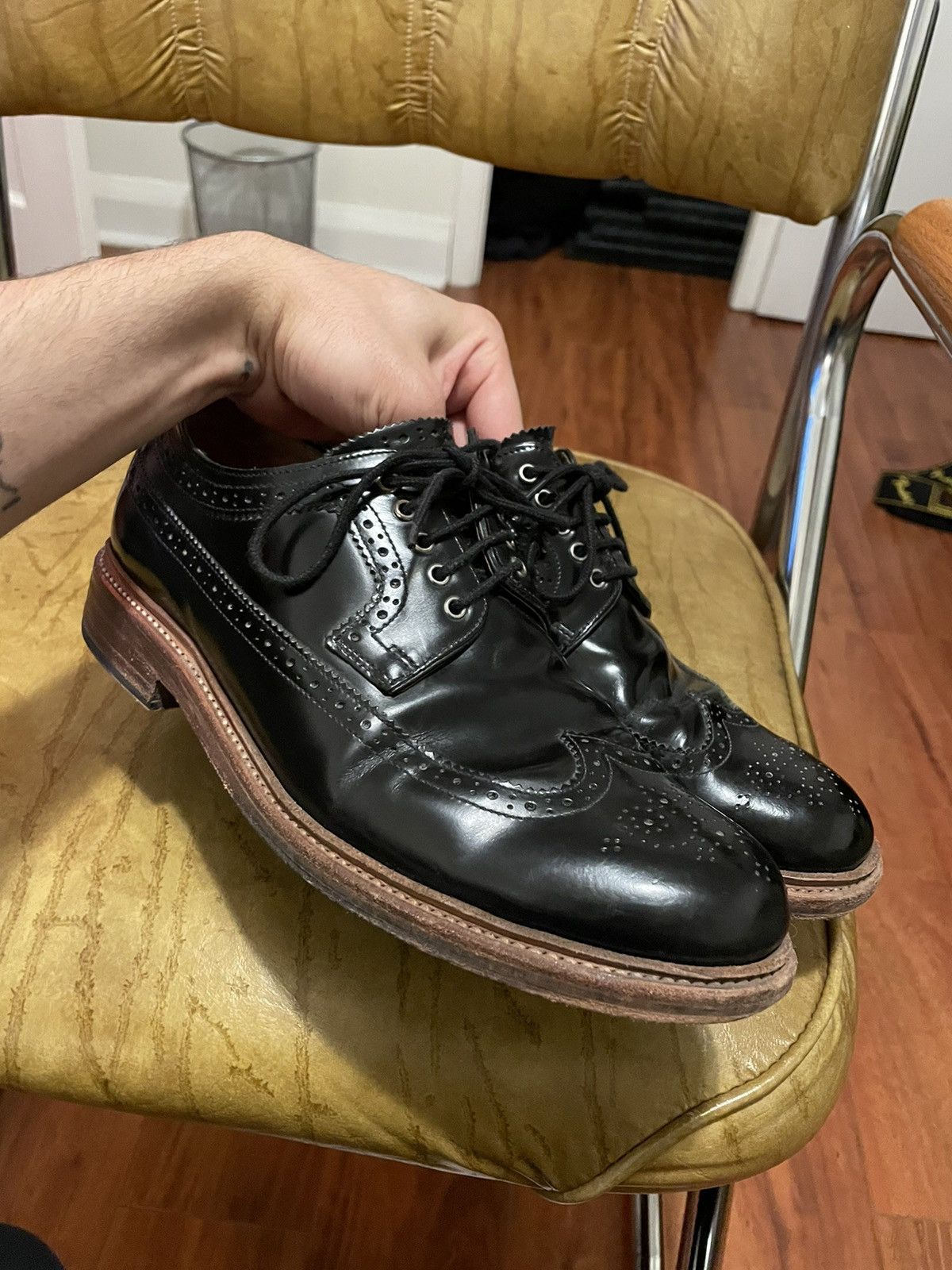 Grenson Patent brogues 9us ! Size US 9 / EU 42 - 1 Thumbnail