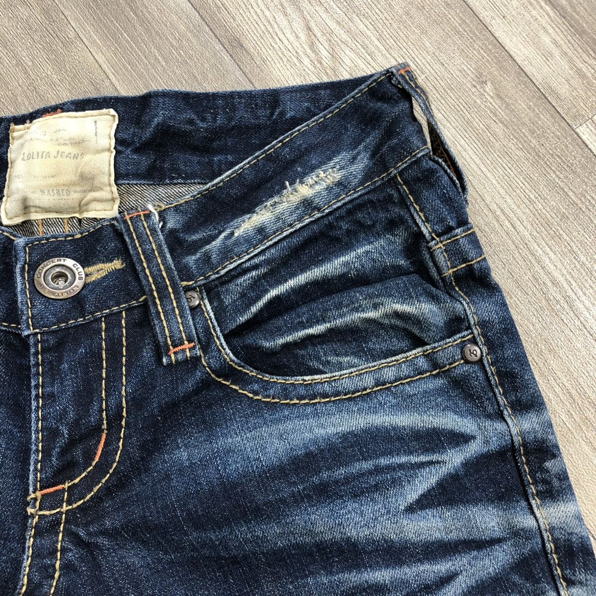 If Six Was Nine 2000s Lolita Distressed Multizipper Bootcut Flared Jeans Y2K Size US 28 / EU 44 - 11 Thumbnail