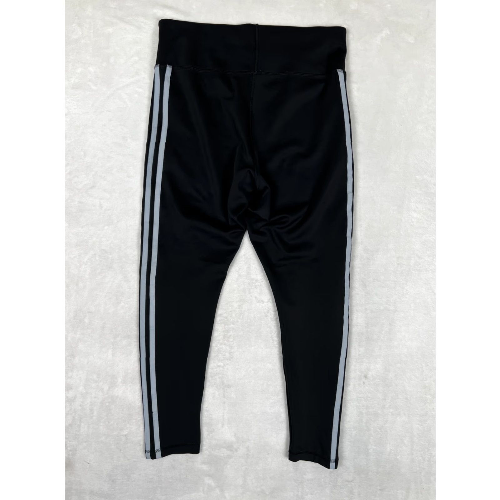 Adidas Adidas Pants Women's M Black Climalite 3-Stripes High Rise Crop Ankle Leggings Size 32" / US 10 / IT 46 - 5 Thumbnail