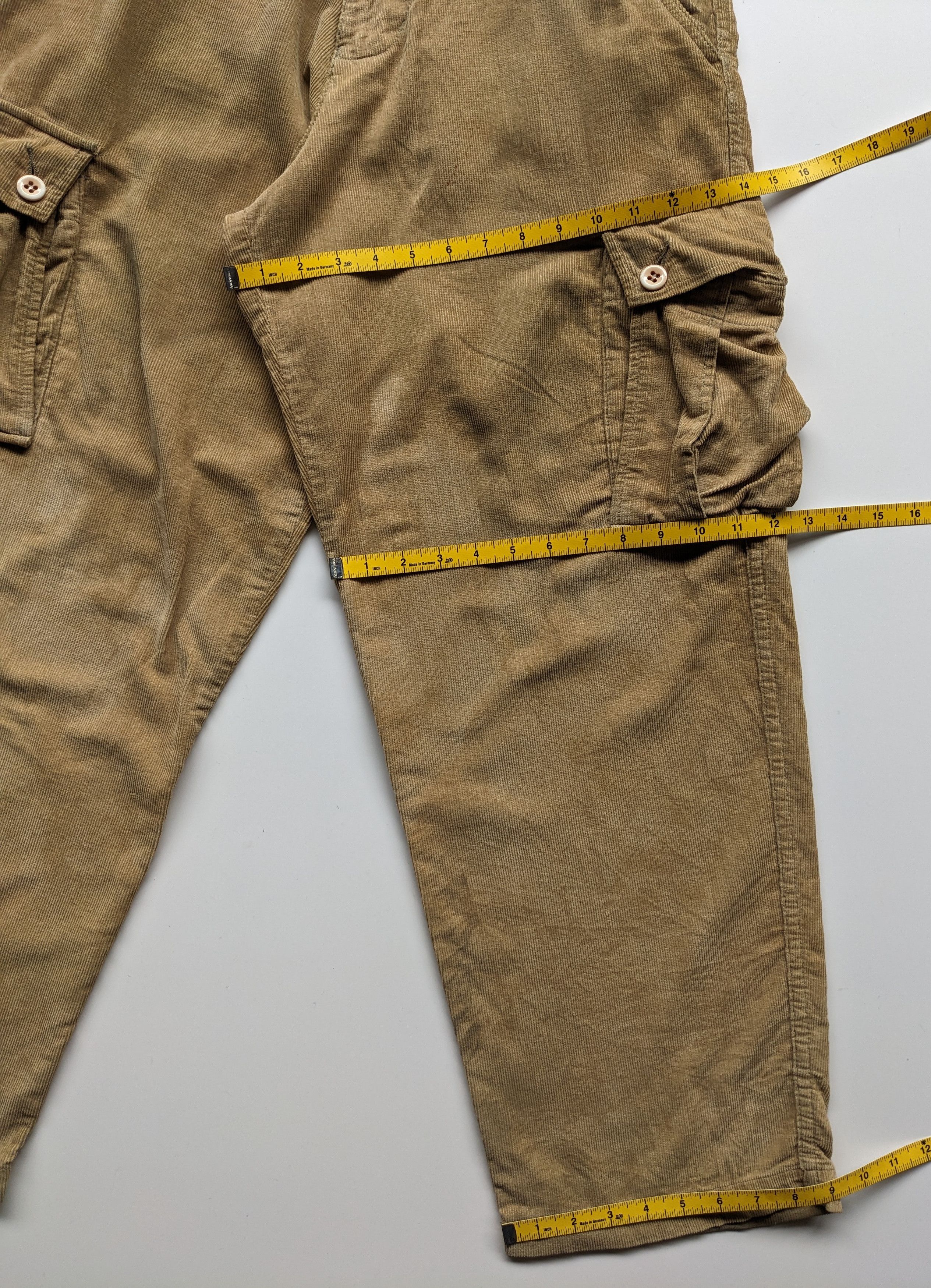 Stussy × Vintage Vintage Stussy wide leg parachute corduroy cargo Size US 31 - 12 Thumbnail