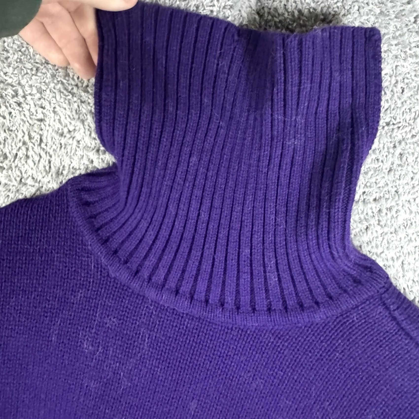 Logo 7 Ralph Lauren Sweater Womens M Purple Logo Turtleneck Knit Pullover Size M / US 6-8 / IT 42-44 - 7 Thumbnail