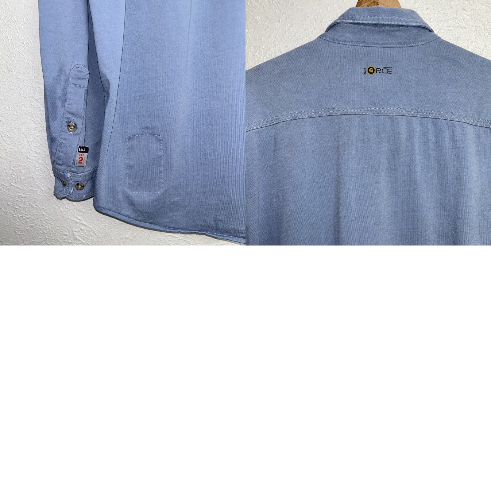Carhartt Carhartt Button-Down Shirt Blue Long Sleeve Men L Button-Up Casual Workwear Shirt Size US L / EU 52-54 / 3 - 8 Thumbnail