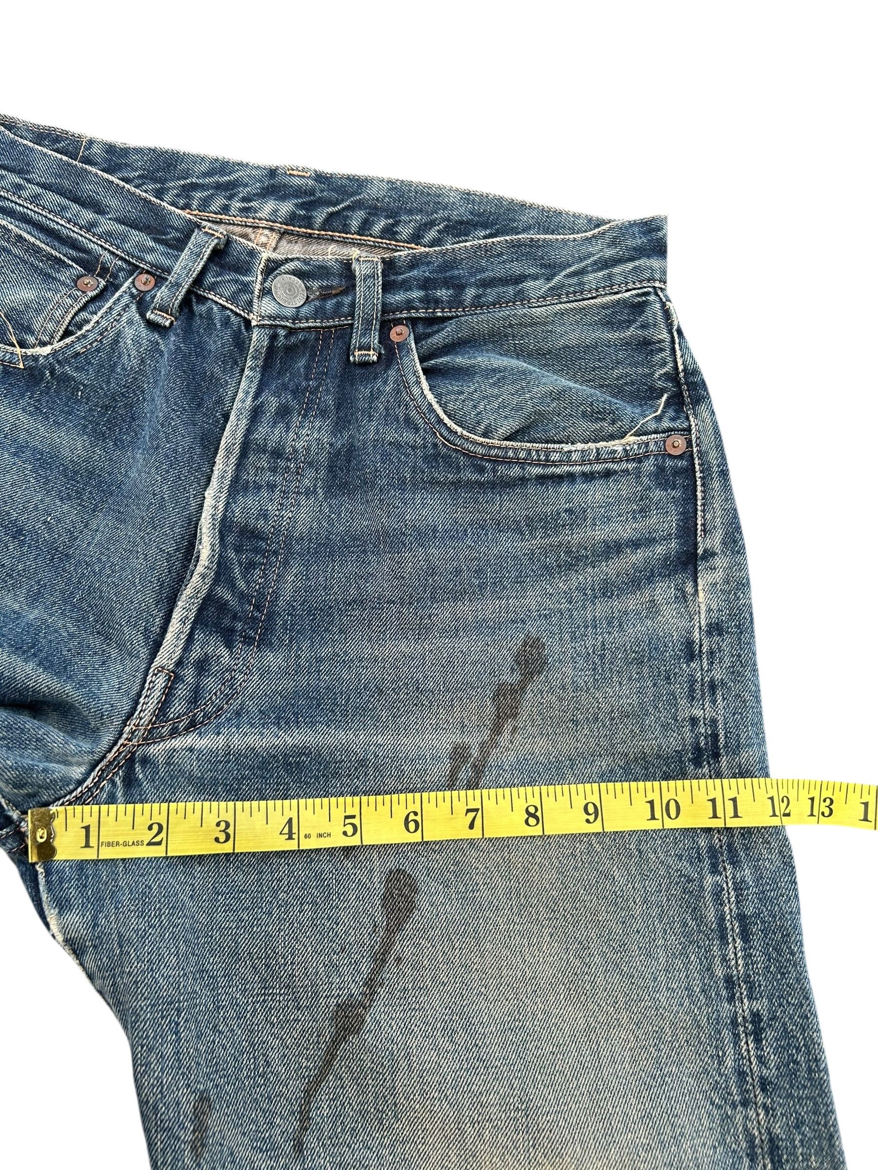 Kapital Vintage Levis Big E Selvedge Distressed Denim Jeans Size US 29 - 19 Thumbnail