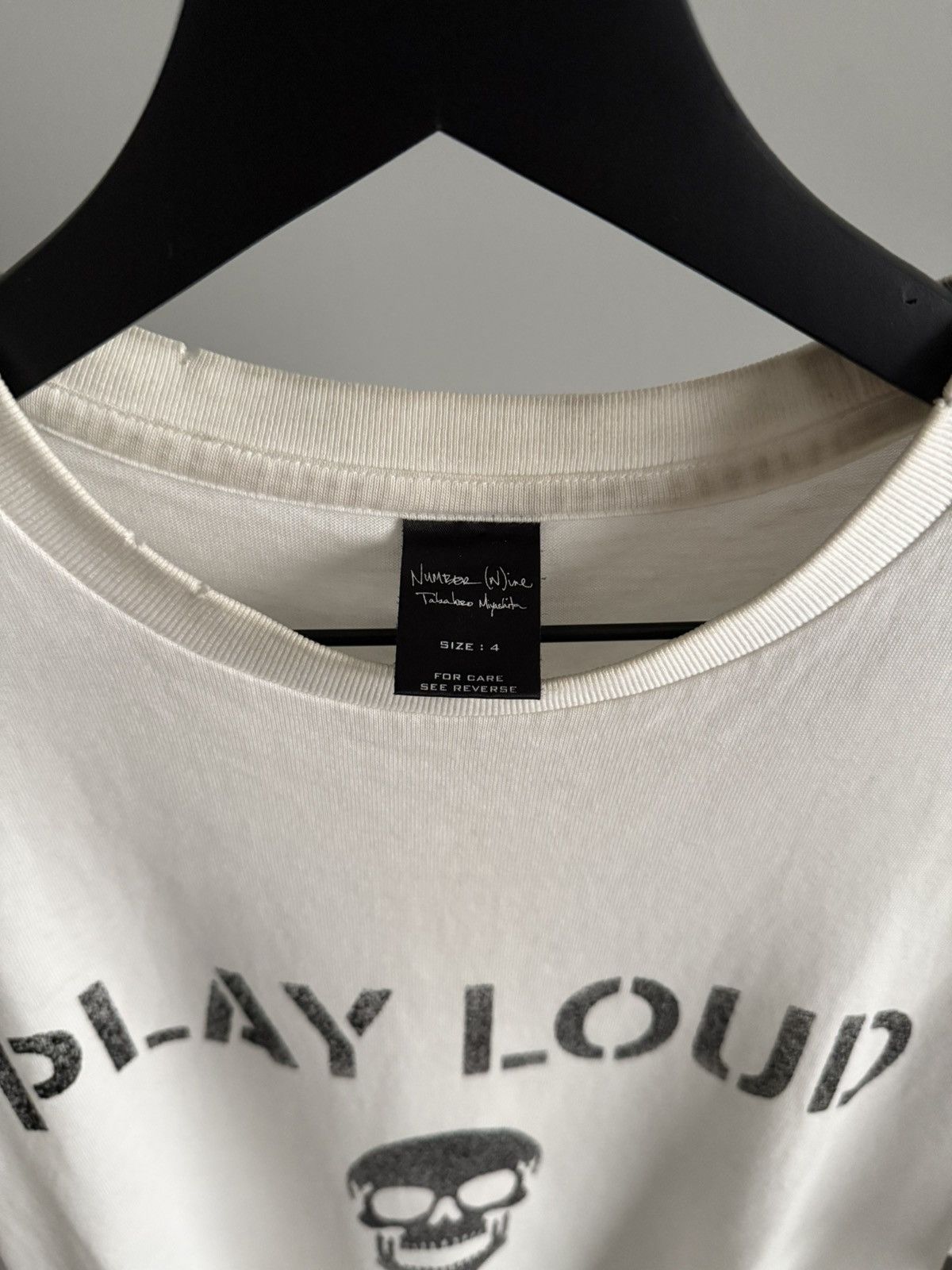 Number (N)ine Number (N)ine SS04 “PLAY LOUD” Tee Size US XL / EU 56 / 4 - 4 Thumbnail