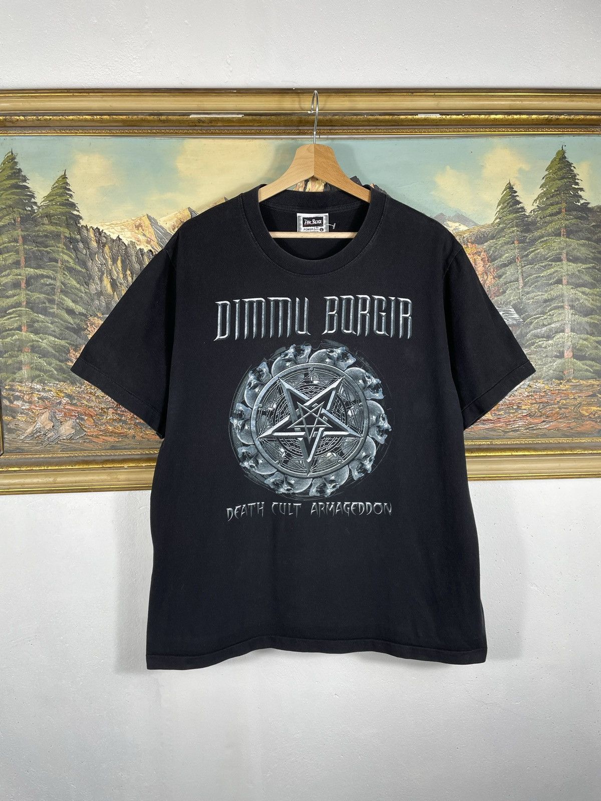 Band Tees × Vintage Vintage Retro 90s Dimmu Borgir t shirt Tee Metal Rock Band Size US L / EU 52-54 / 3 - 1 Thumbnail