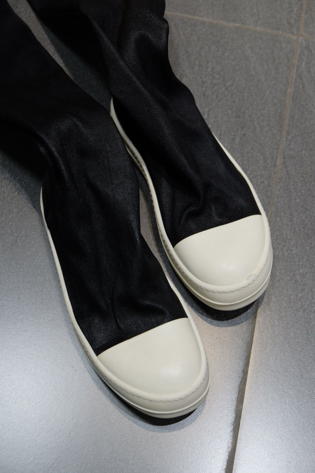 Rick Owens Rick Owens Leather Sock Boots Size US 5 / EU 37 - 2 Thumbnail