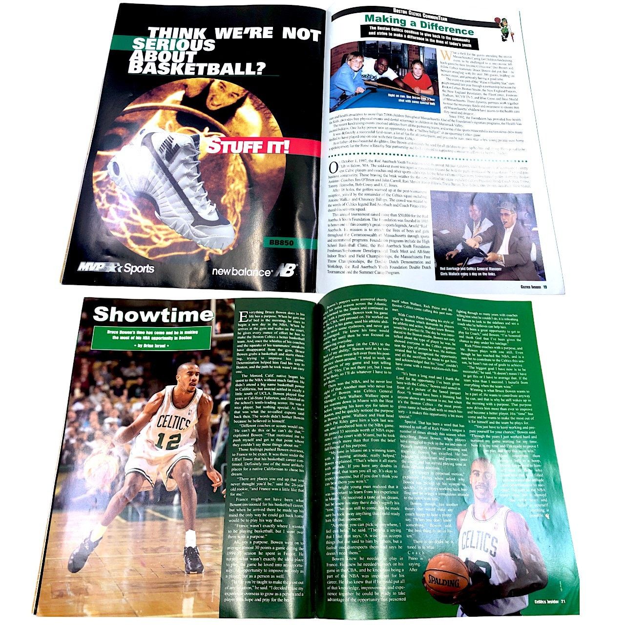NBA Boston Celtics Insider Magazine November 1997 w Rick Pitino Size ONE SIZE - 8 Thumbnail