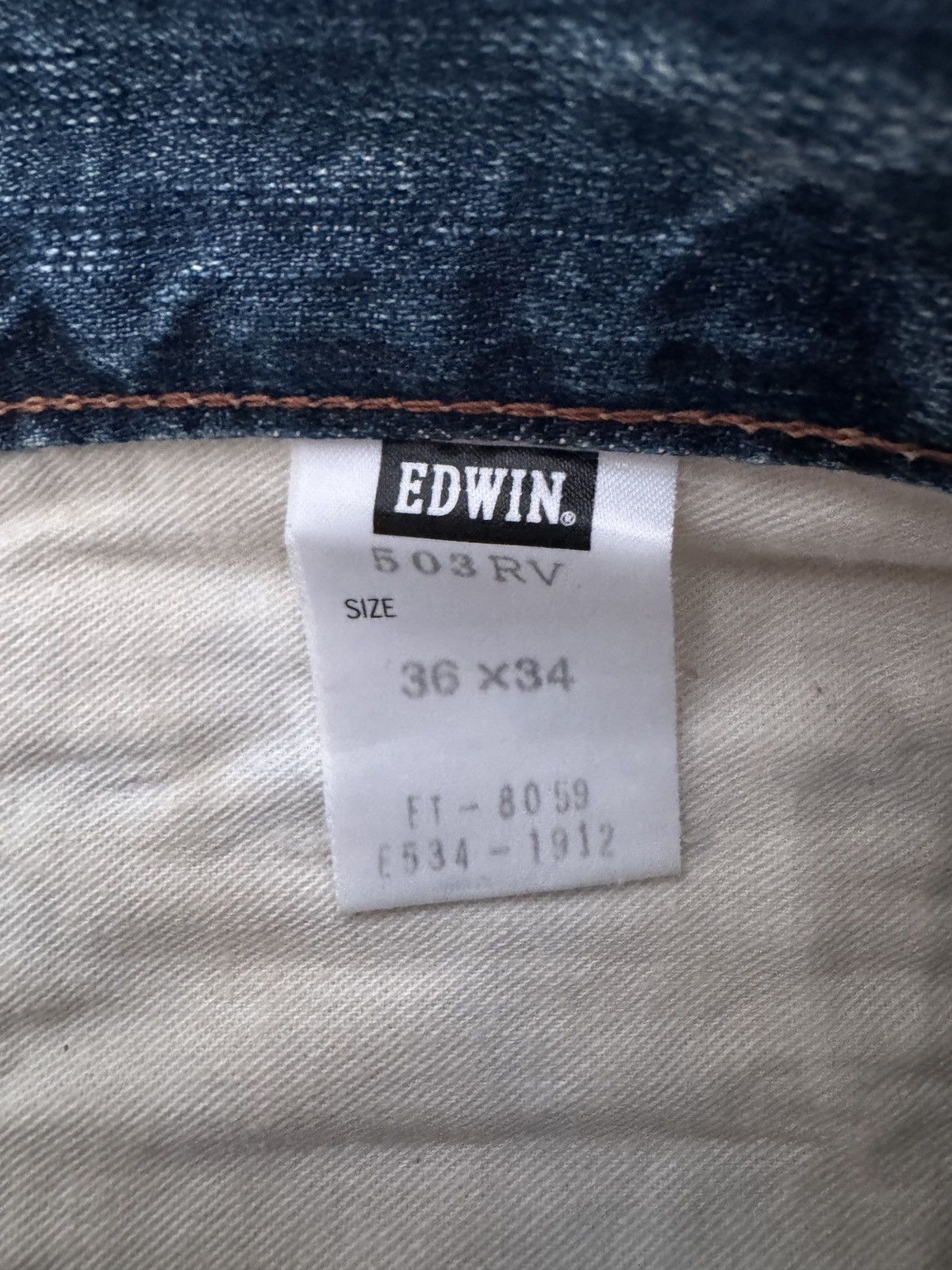 Edwin rare washed edwin 503rv rebel vintage Size US 36 / EU 52 - 5 Thumbnail