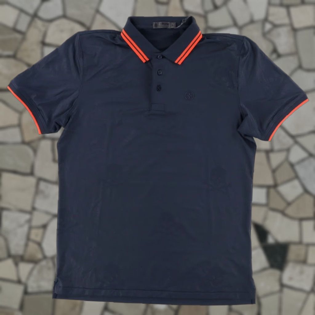 G/FORE G/Fore Skull Embossed High Stretch Polo Shirt Twilight Men's L Shirt Size US L / EU 52-54 / 3 - 1 Thumbnail