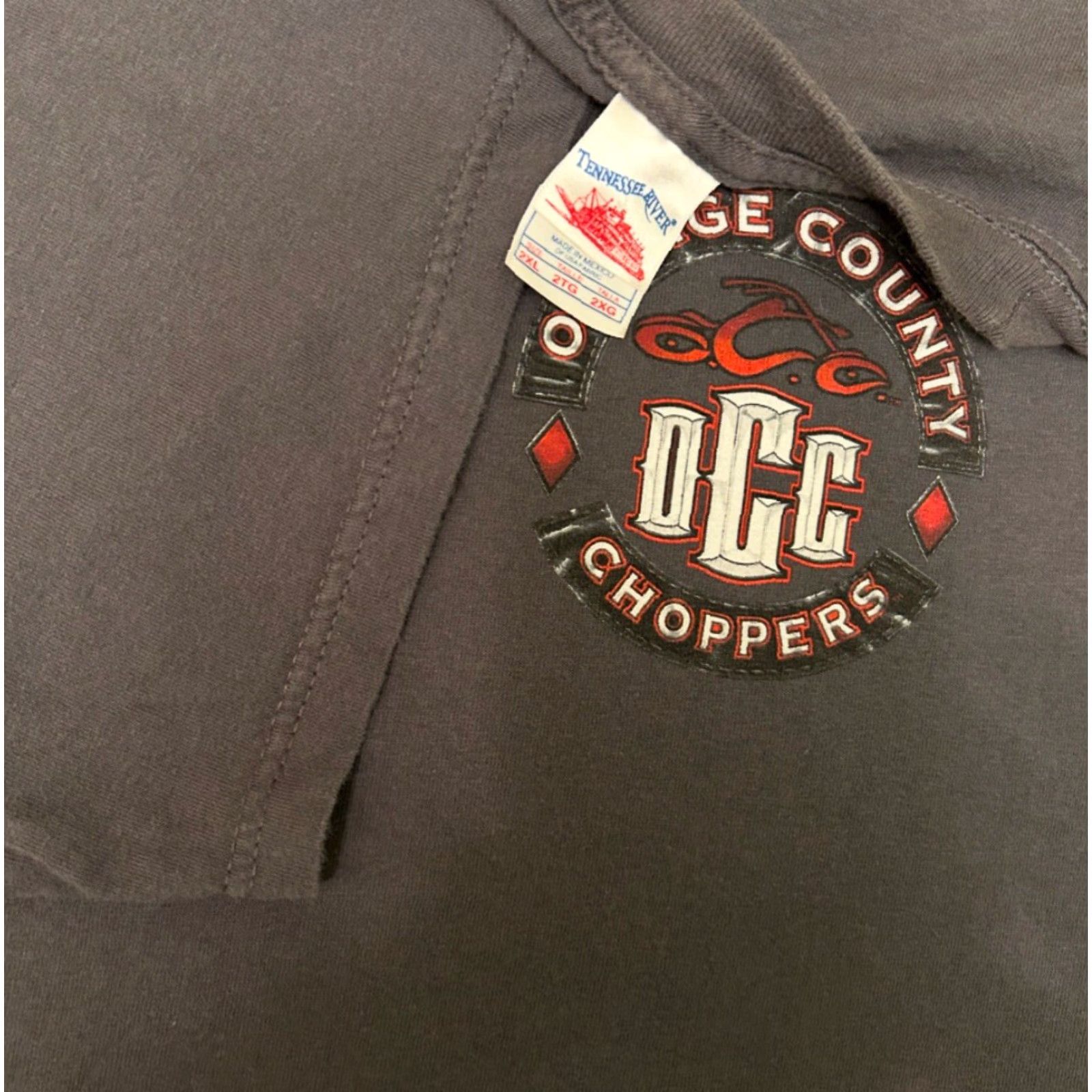 Logo 7 VINTAGE Orange County Choppers T-Shirt Gray 2XL Biker Bulldog Logo Grunge Punk Y2K VTG Shirt Mens Size US XXL / EU 58 / 5 - 3 Thumbnail