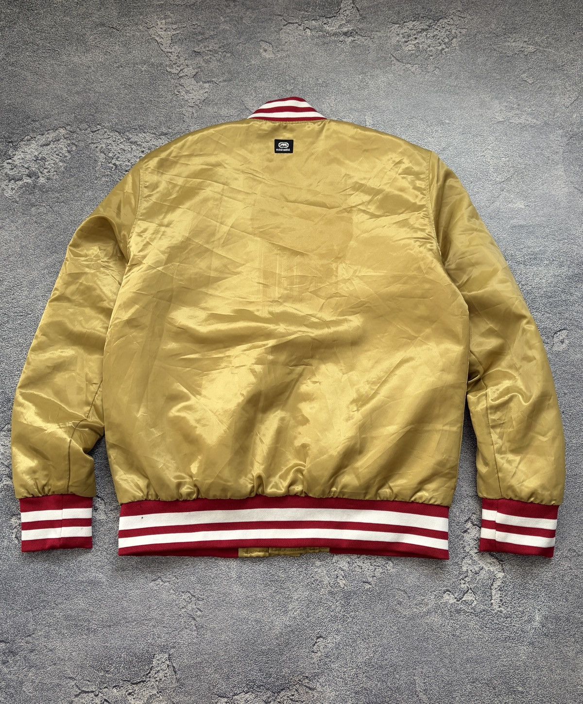 Ecko Unltd. Ecko Unltd Big Logo Varsity Bomber Jacket Gold Rap Y2K S Size US S / EU 44-46 / 1 - 2 Thumbnail