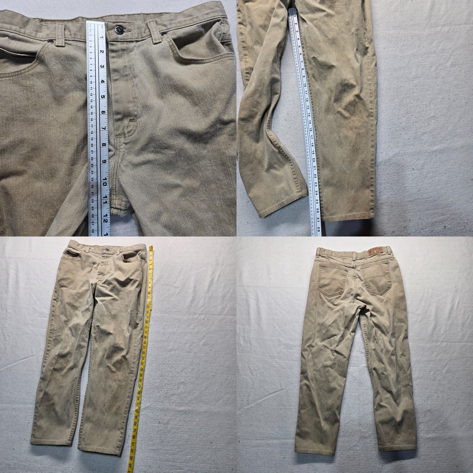 Vintage Riders Women's Pants Casual Brown 12 Adult 29 Inseam 100% Cotton Size 34" / US 12 / IT 48 - 8 Thumbnail