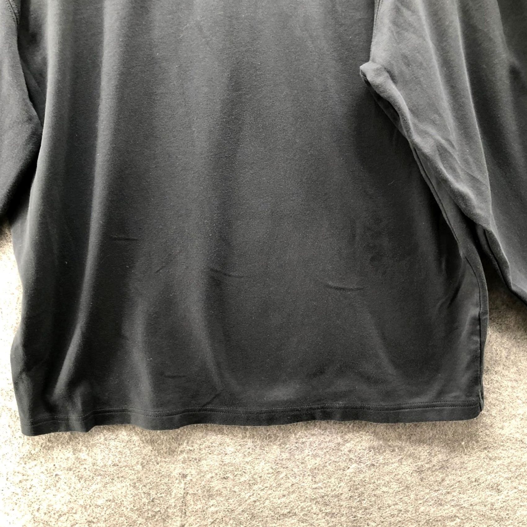 Vintage L.L. Bean Mock Neck Long Sleeve T-Shirt Mens L Black Traditional Fit Size US L / EU 52-54 / 3 - 4 Thumbnail