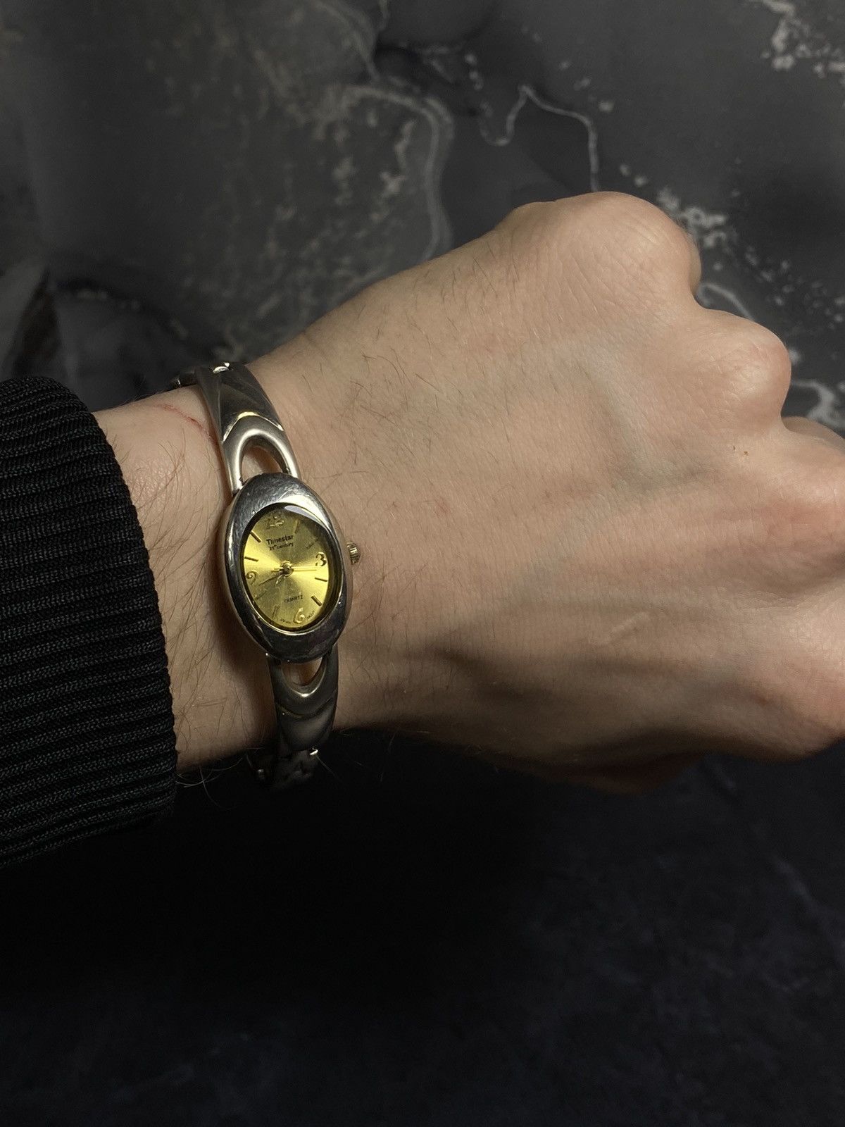 Jewelry Vintage Timestar Quartz Bracelet Watch | Gold Dial Size ONE SIZE - 7 Thumbnail