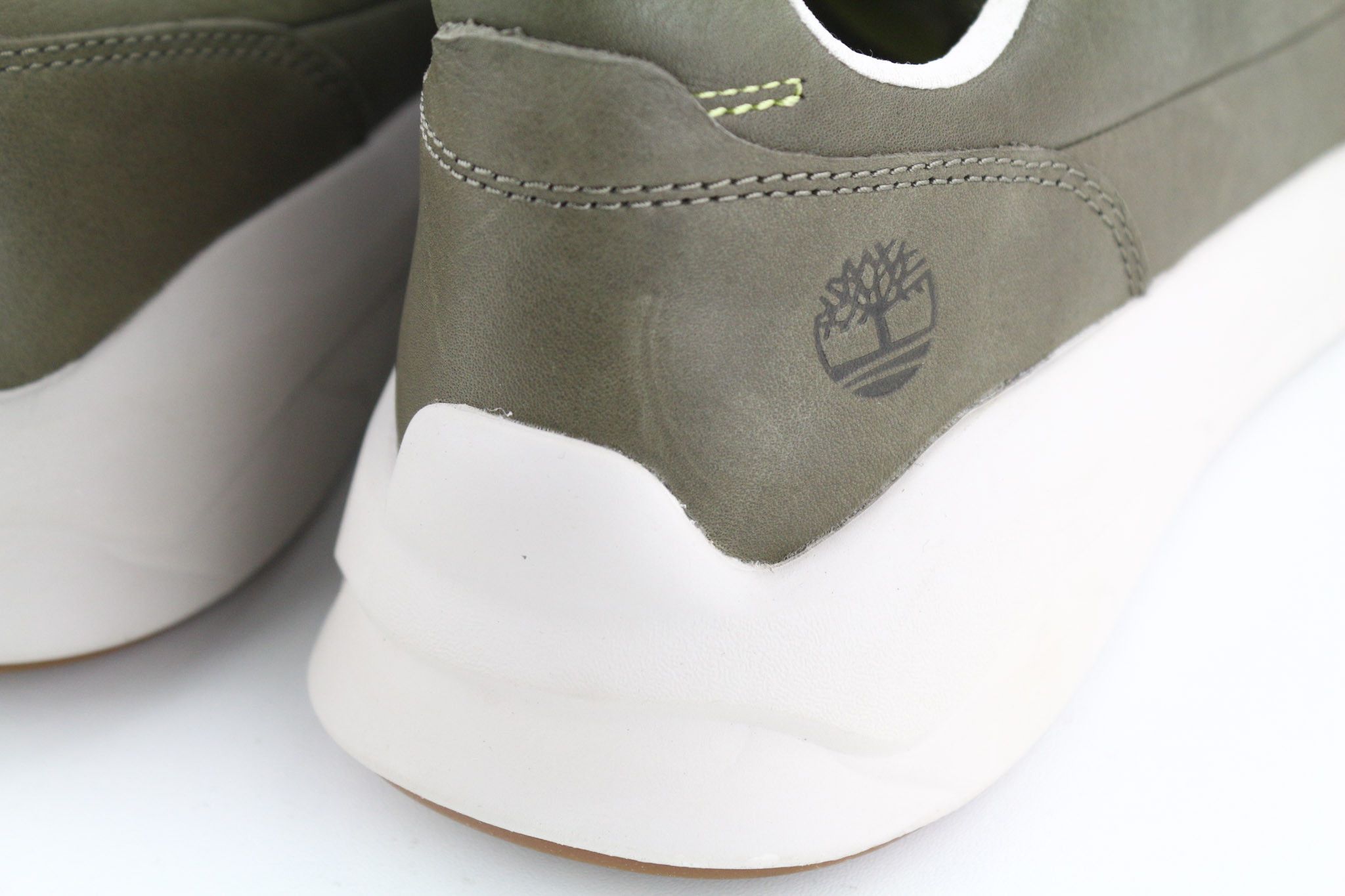 Timberland A2QAC UK8.5 Green Stride Leather Low Top Sneakers 79935 Size US 9 / EU 42 - 11 Thumbnail