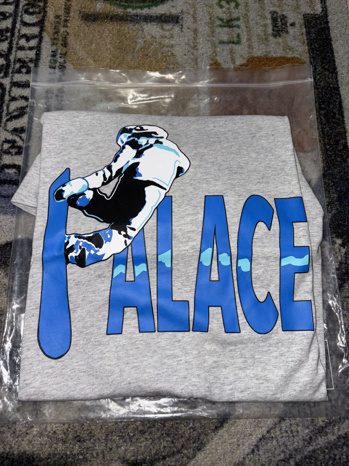 Palace Palace Pow Pow T-Shirt Grey Marl Size US L / EU 52-54 / 3 - 1 Thumbnail
