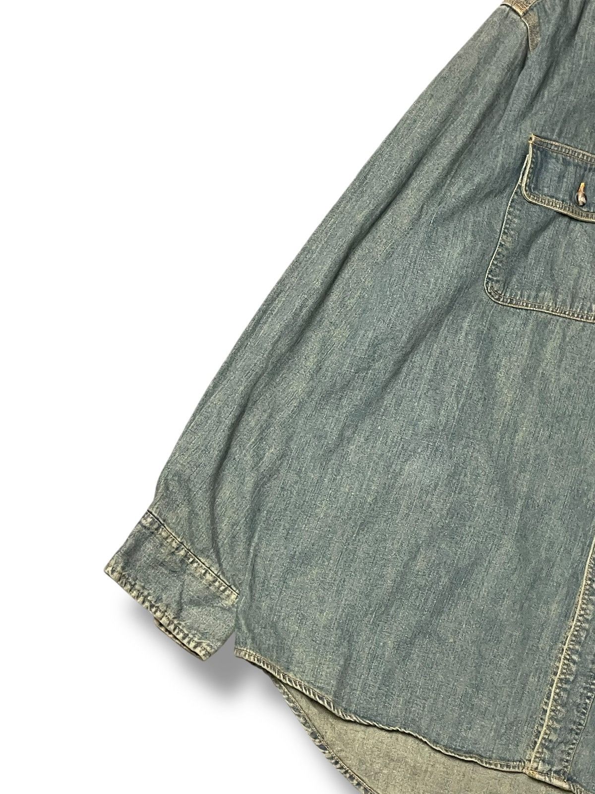 Big John × Japanese Brand × Vintage Vintage Big John Denim Button Up Shirts (72) Size US M / EU 48-50 / 2 - 5 Thumbnail