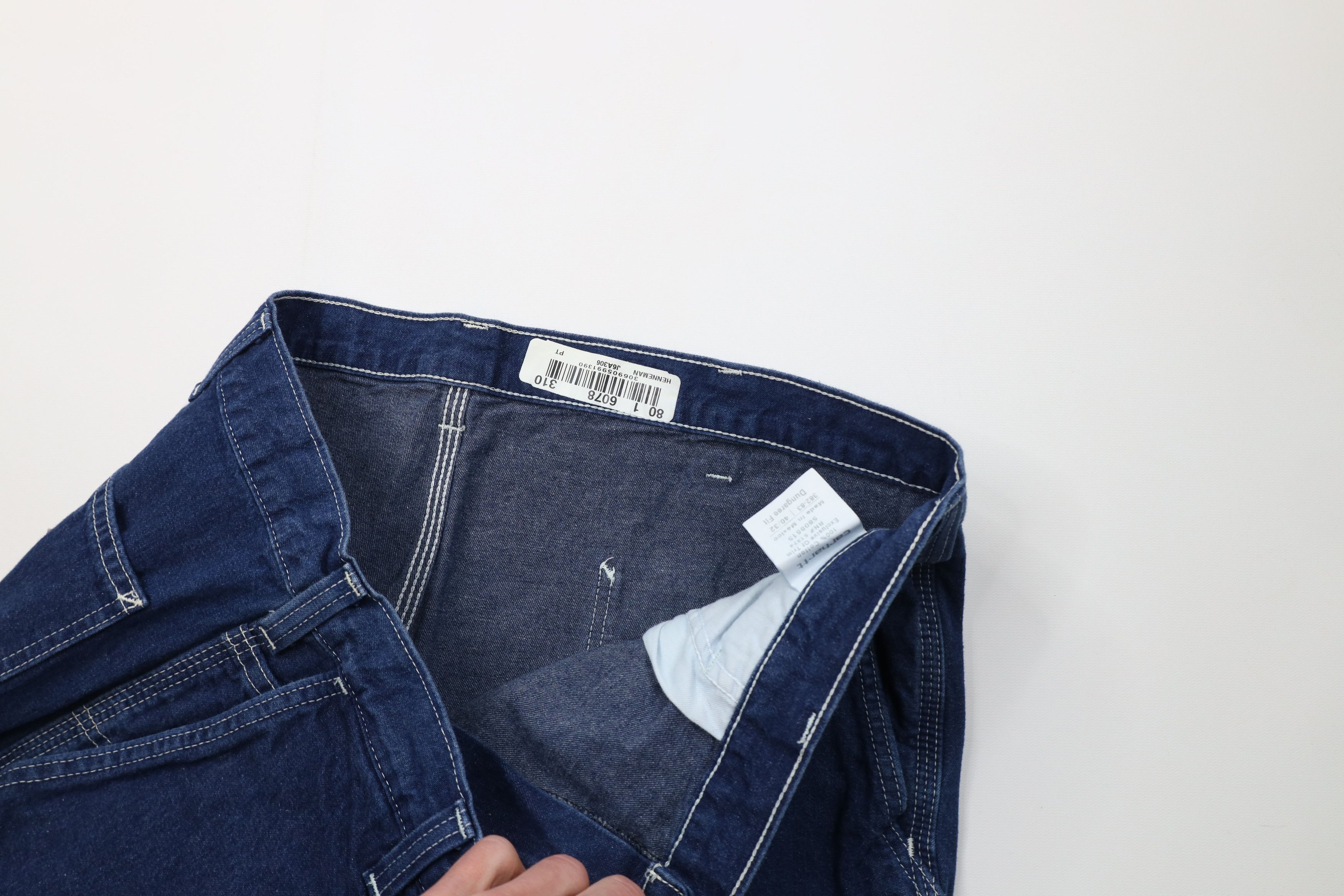 Carhartt Vintage Carhartt Spell Dungaree Wide Leg Denim Jeans Blue Size US 40 / EU 56 - 8 Thumbnail