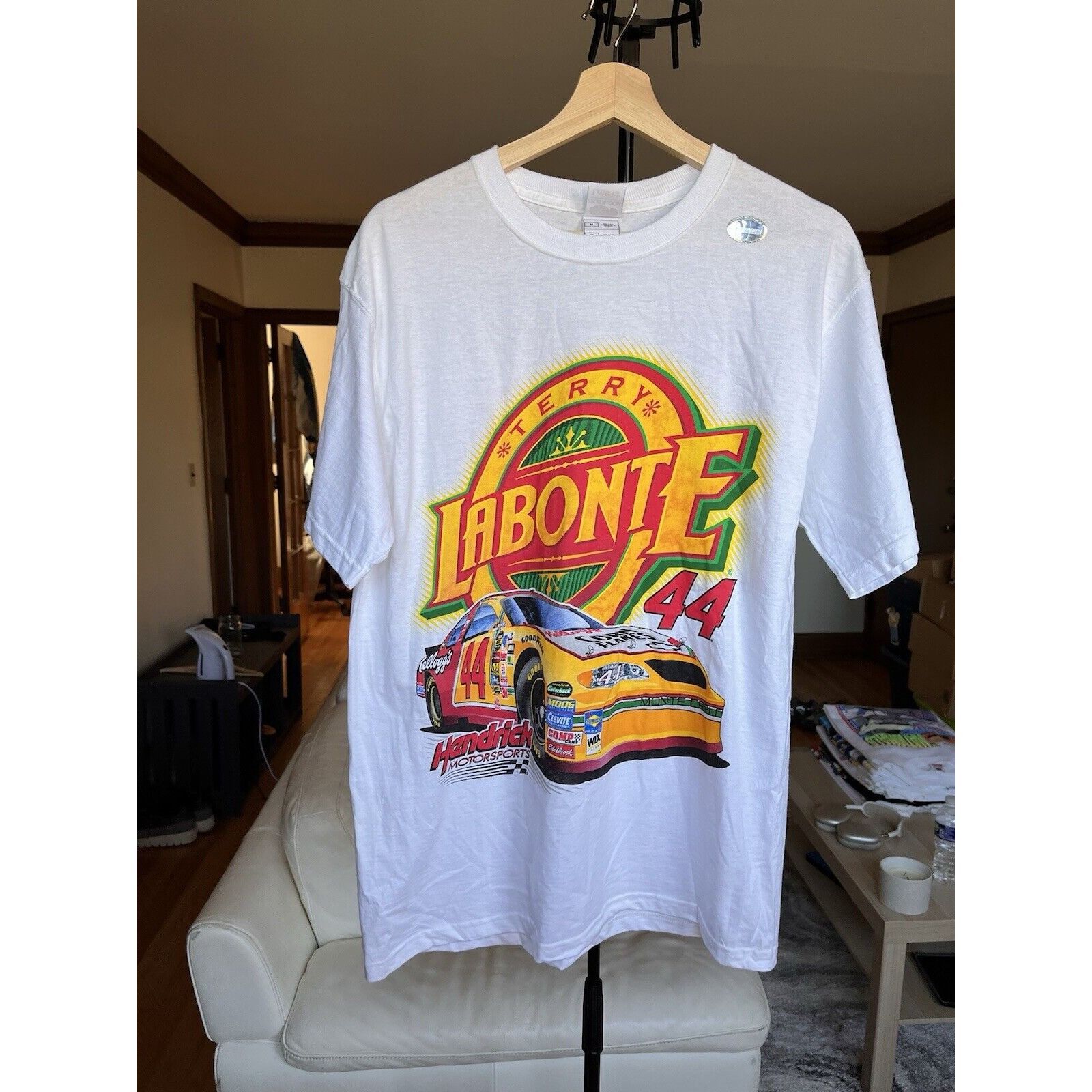NASCAR VINTAGE NASCAR TERRY LABONTE #44 KELLOGS CORN FLAKES TEE 90S Size US M / EU 48-50 / 2 - 1 Thumbnail