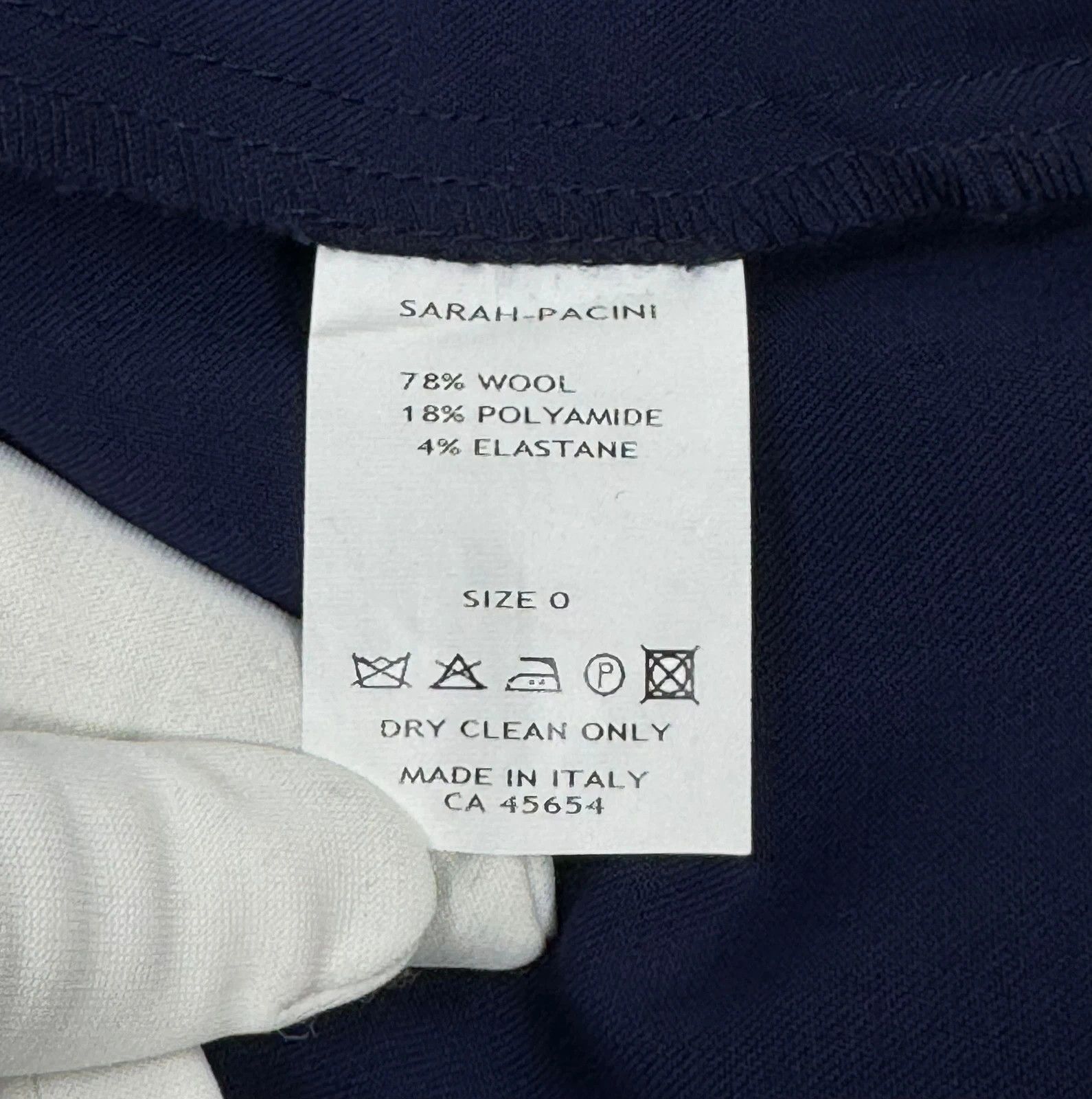 Sarah Pacini Sarah Pacini Crop Wool Dress Pants size 0 Size 25" / US 0 / IT 36 - 9 Thumbnail