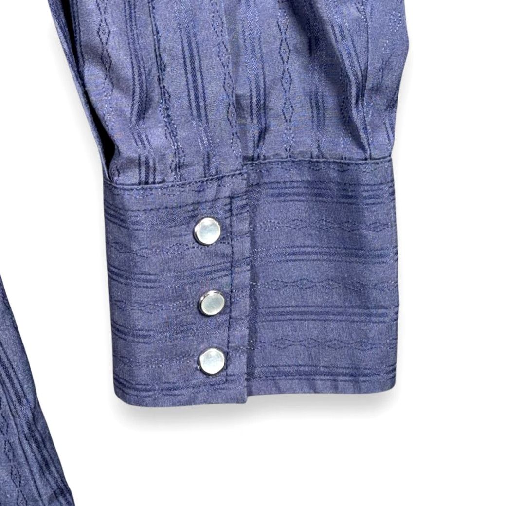 Vintage VINTAGE Ely Cattleman Western Shirt Adult LARGE Blue Pearl Snap Cowboy Dobby 90s Ladies Womens Men Girls Boys Size US L / EU 52-54 / 3 - 5 Thumbnail