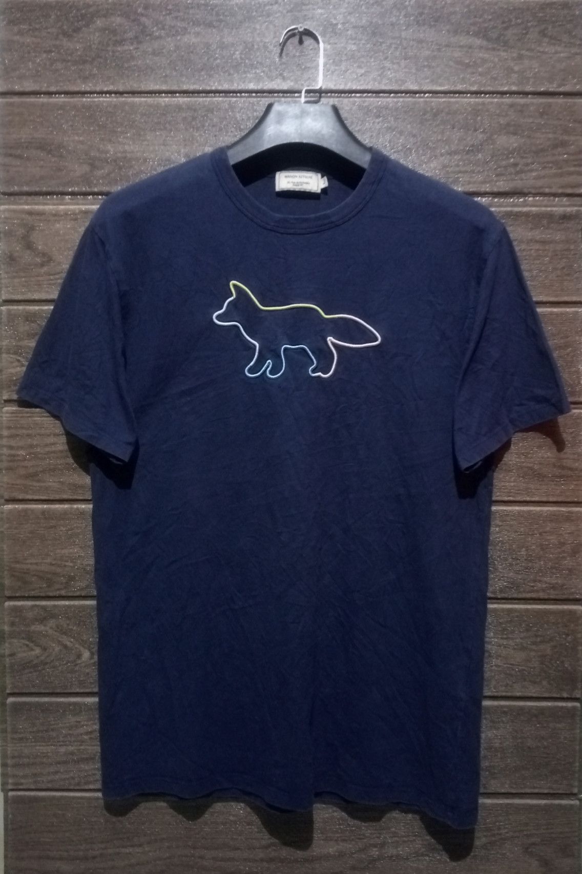Maison Kitsune Vintage Maison Kitsune Fox Embroidery Tee Very Rare Size US M / EU 48-50 / 2 - 1 Thumbnail