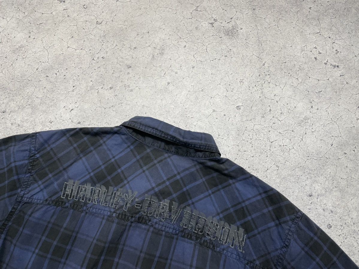 Harley Davidson × Vintage Harley Davidson Short Sleeve Button Shirt Big Logo Vintage Size US L / EU 52-54 / 3 - 10 Thumbnail