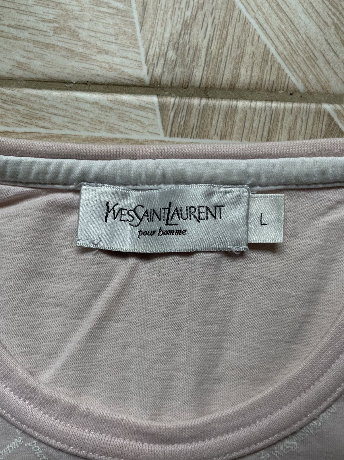 Vintage × Yves Saint Laurent Rare Vintage Yves Saint Laurent YSL Multi Logo Monogram Tee Size US L / EU 52-54 / 3 - 6 Thumbnail