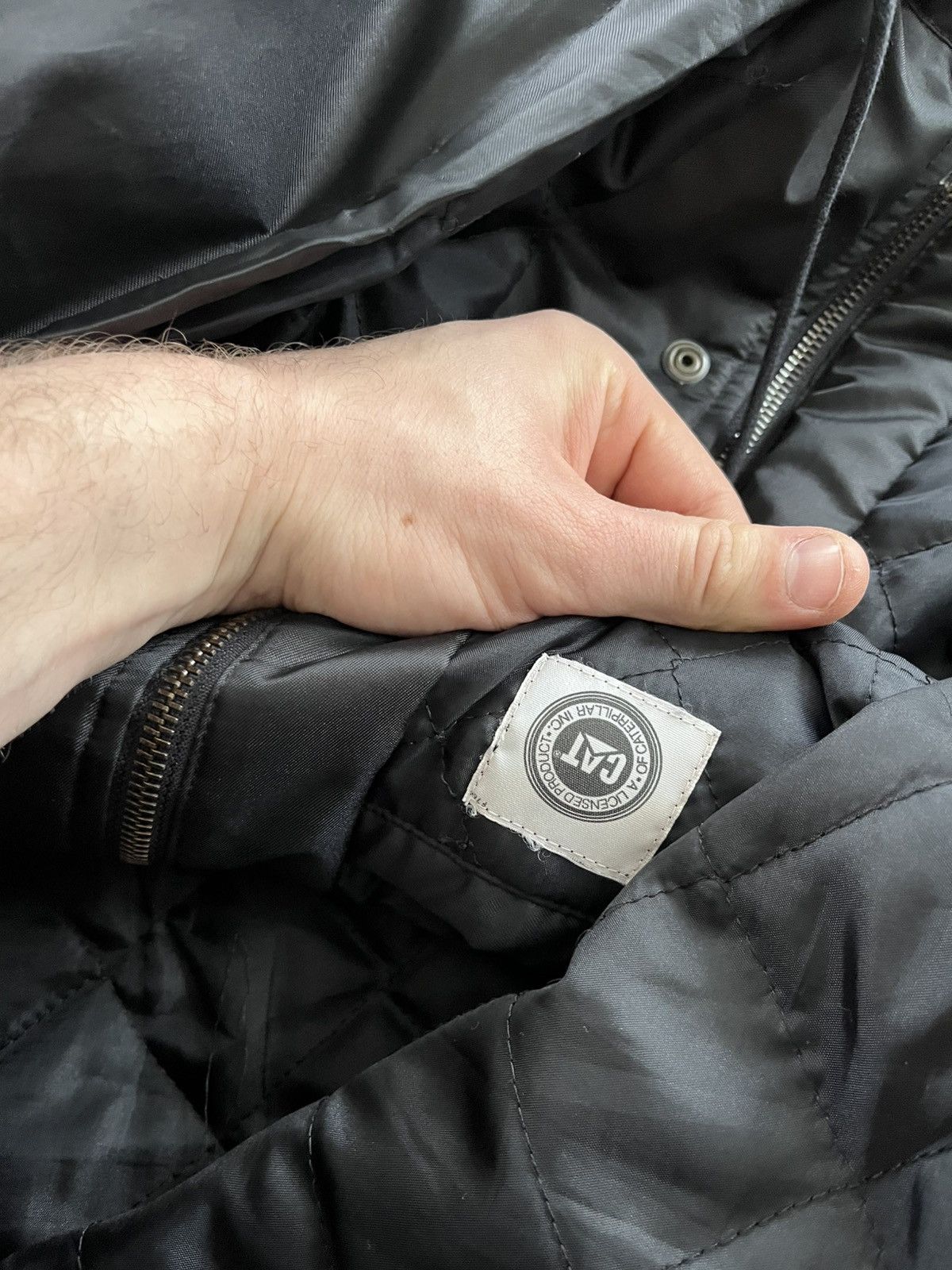Caterpillar Vintage Caterpillar Black Nylon Y2K Coach Workwear Jacket Size US L / EU 52-54 / 3 - 21 Thumbnail