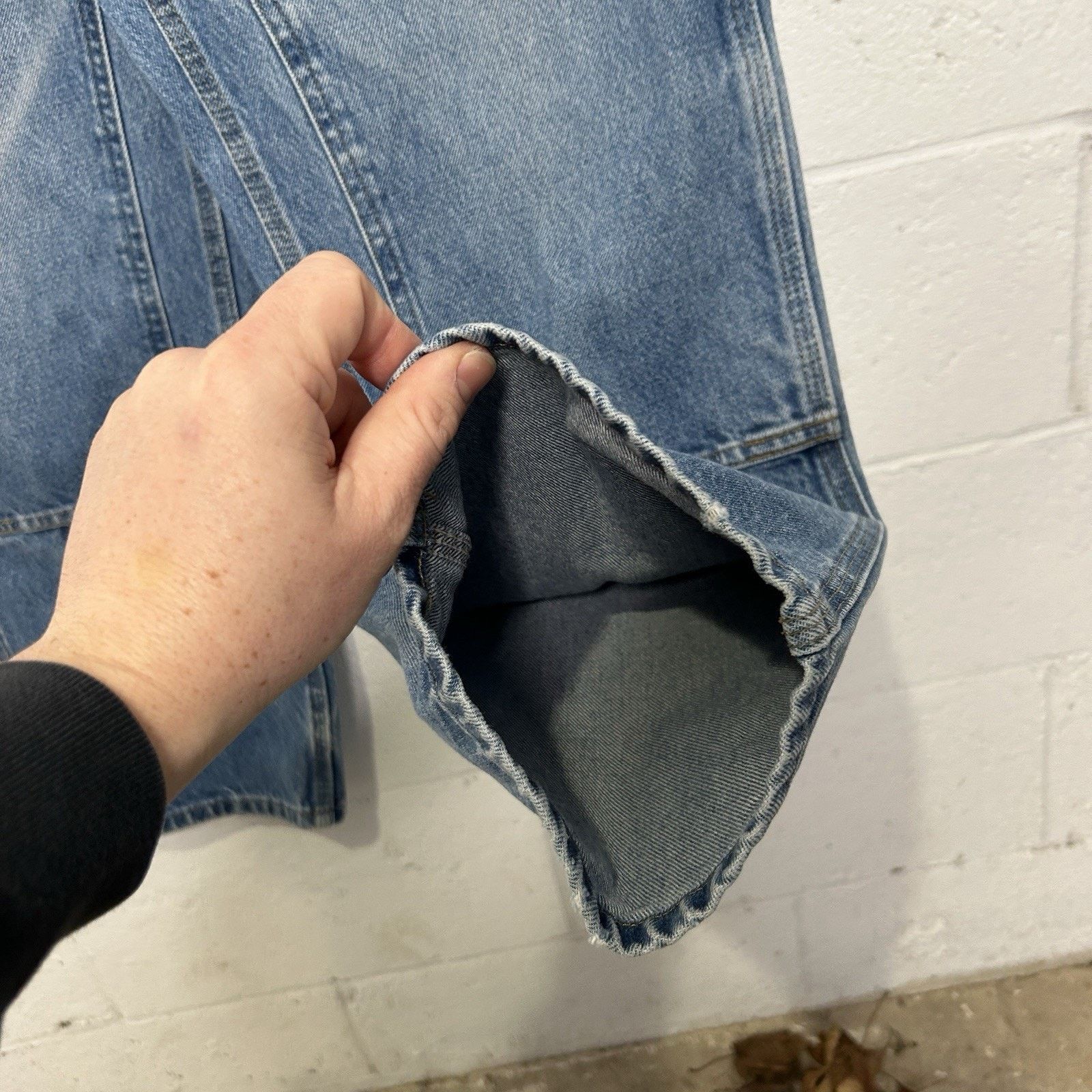 Carhartt Vintage Carhartt Logger Denim DoubleKnee Pants “Darkstone” Size US 32 / EU 48 - 8 Thumbnail