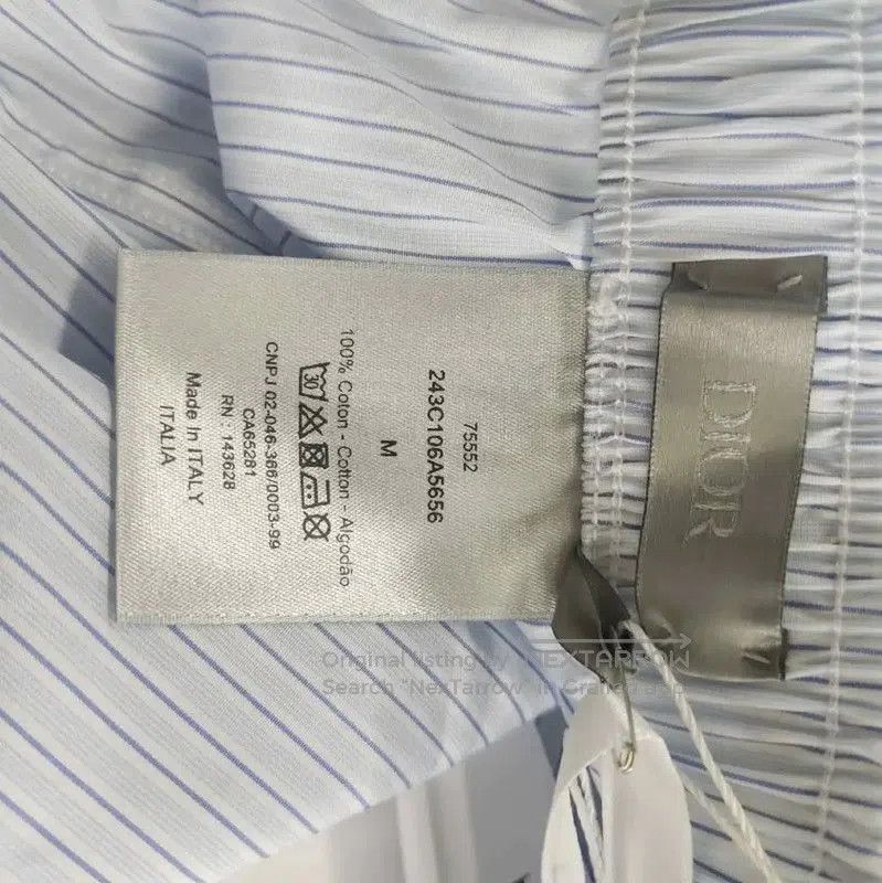 Dior Dior Summer Light Blue Cotton Striped Shorts . Size 26" / US 2 / IT 38 - 3 Thumbnail