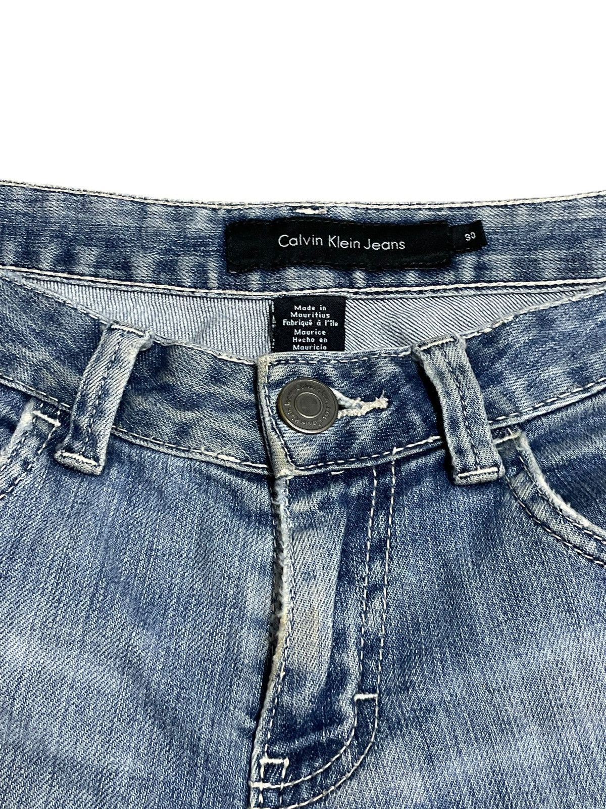 Calvin Klein Vintage Y2K Calvin Klein Jeans Blue Wash Wide Leg Size 32" / US 10 / IT 46 - 9 Thumbnail