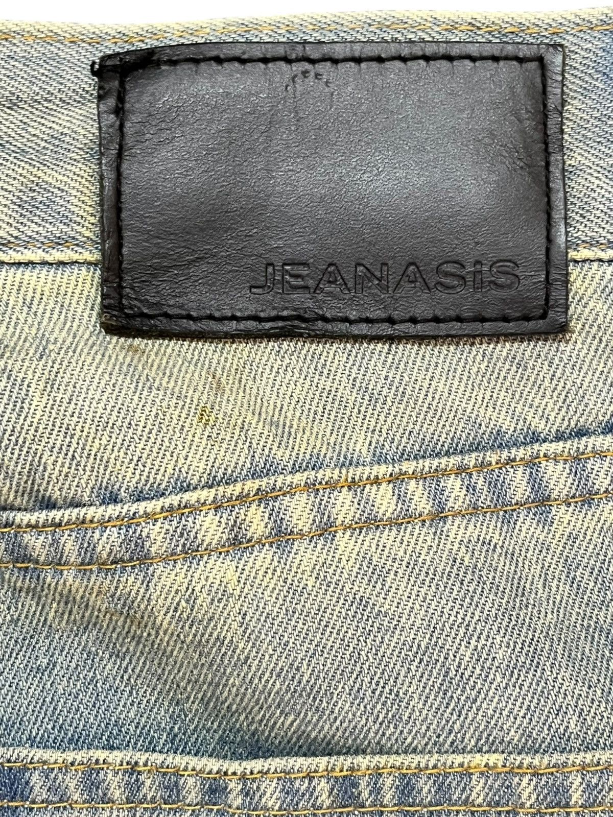 Japanese Brand Vintage Jeanasis Baggy Wide Leg Distressed Denim Size US 33 - 8 Thumbnail