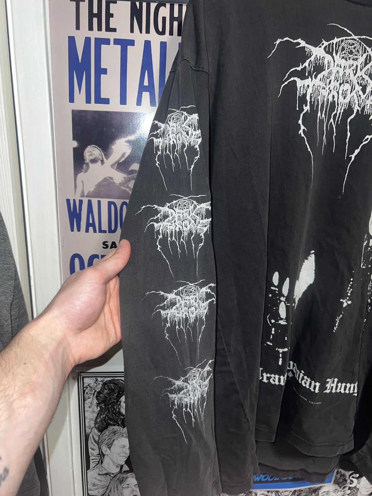 Band Tees × Vintage VINTAGE DARKTHRONE LONGSLEEVE 1999 Size US XL / EU 56 / 4 - 2 Thumbnail